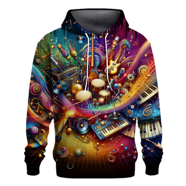 Funky Retro Music Beat Hoodie