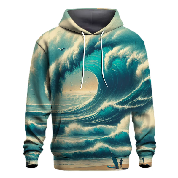 Vibrant Ocean Waves Hoodie