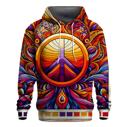 Retro Peace Sign Hoodie