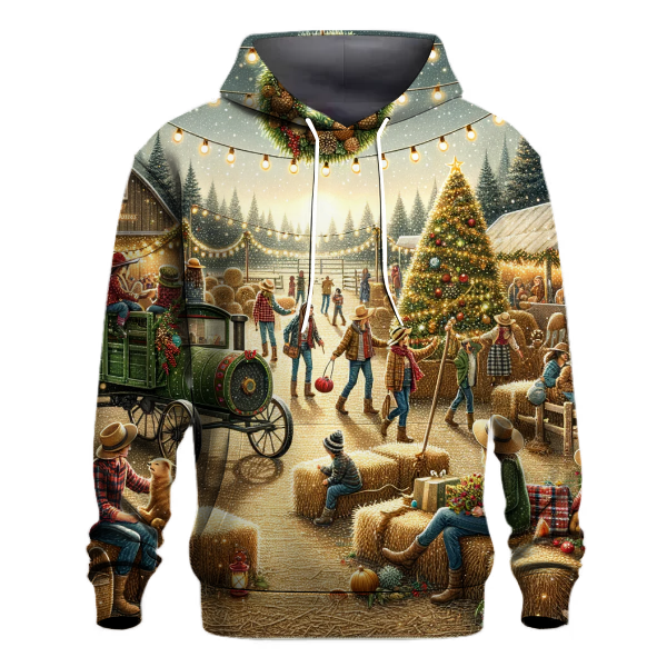 Charming Christmas Farm Festival Hoodie