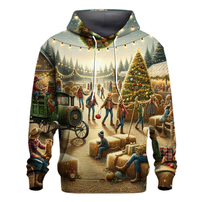 Charming Christmas Farm Festival Hoodie