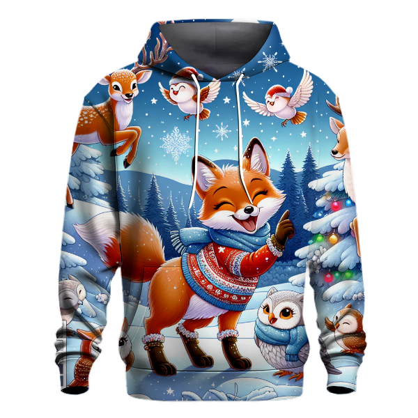 Festive Fox and Friends Hoodie