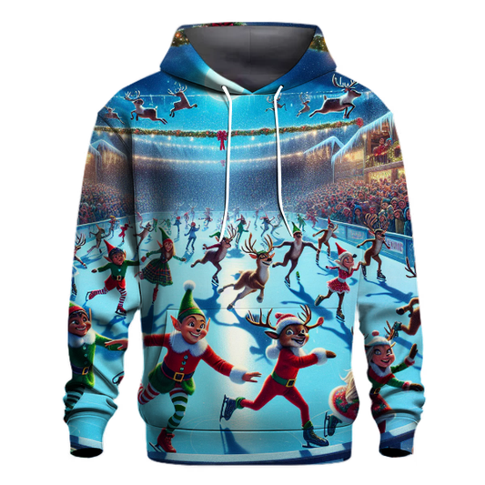 North Pole Ice Skating Rink Hoodie