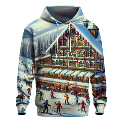 Candy Cane Ski Lodge Hoodie