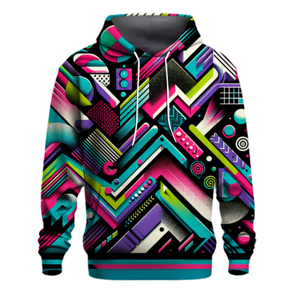 Dynamic 80s Patterns Hoodie Hoodies Fashion