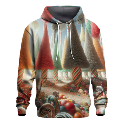 Candy Cane Forest Fantasy Hoodie