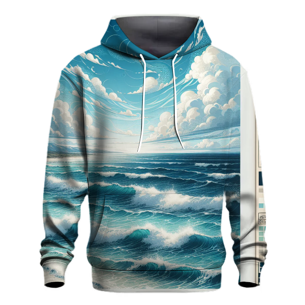 Ocean Breeze Waves Hoodie