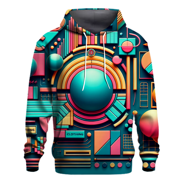 Funky Geometric Delight Hoodie