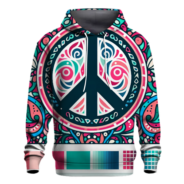 Colorful Peace Sign Hoodie