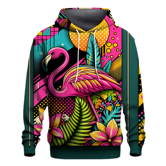 Funky 80s Floral Fiesta Hoodie