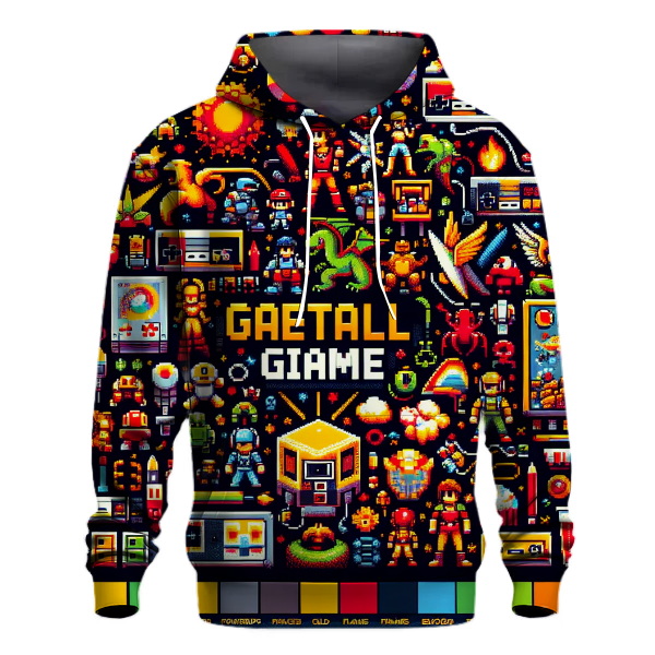 Classic 80s Video Game Tribute Hoodie