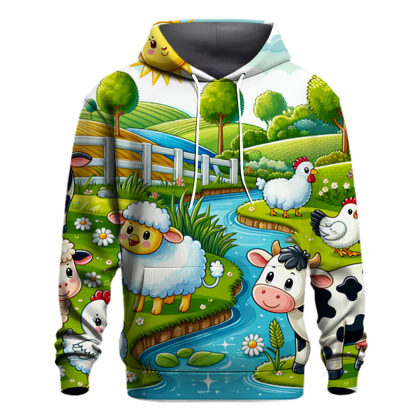 Charming Farmyard Friends Hoodie