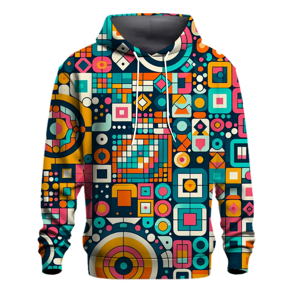 Funky Geometric Art Hoodie