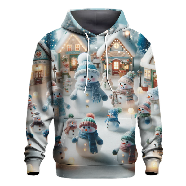 Charming Snowman Village Hoodie