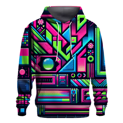 Retro Digital Delight Hoodie