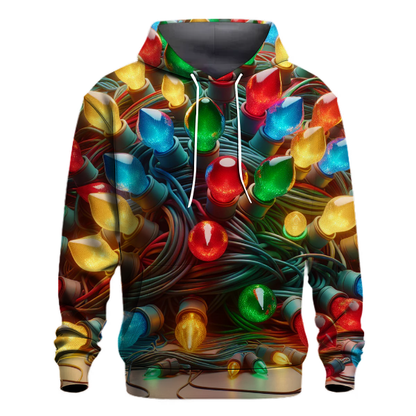 Retro Christmas Lights Extravaganza Hoodie