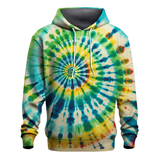 Vintage Tie-Dye Spiral Hoodie