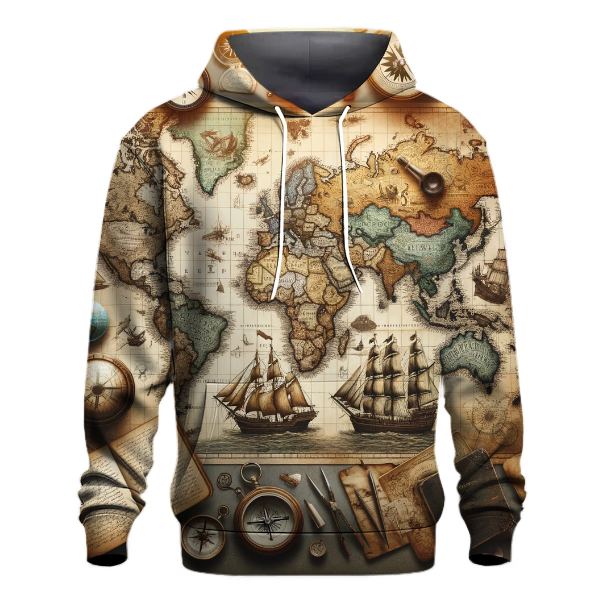 Adventure Awaits World Map Hoodie