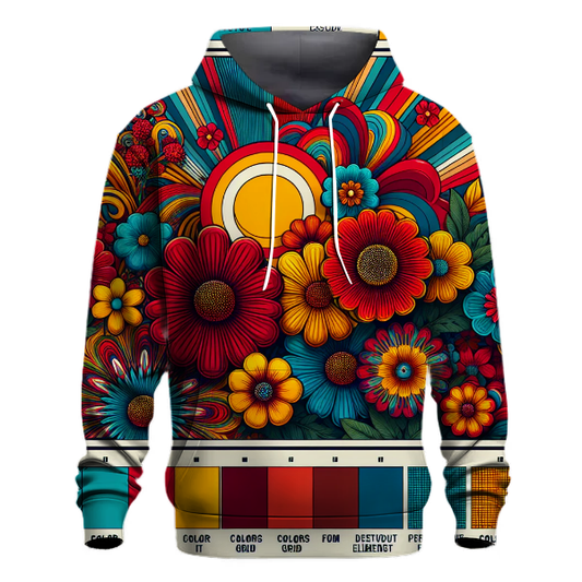 Dynamic Floral Explosion Hoodie