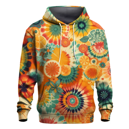 Citrus Splash Tie-Dye Hoodie