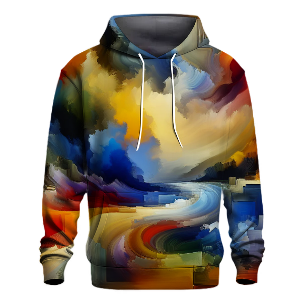 Vivid Abstract Landscapes Hoodie