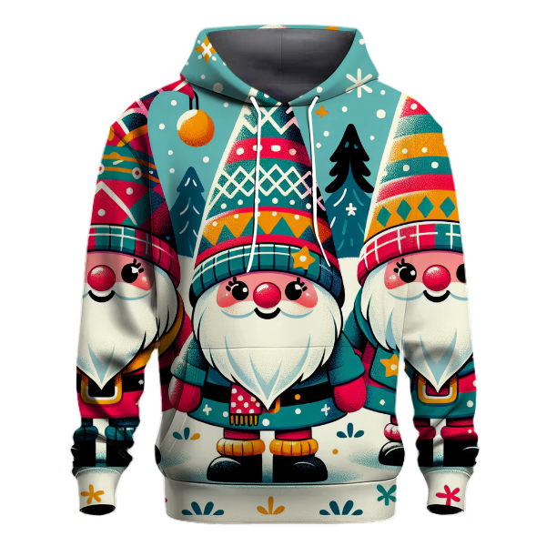 Joyful Christmas Gnomes Hoodie