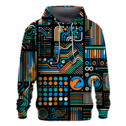 Retro Tech Wave Hoodie