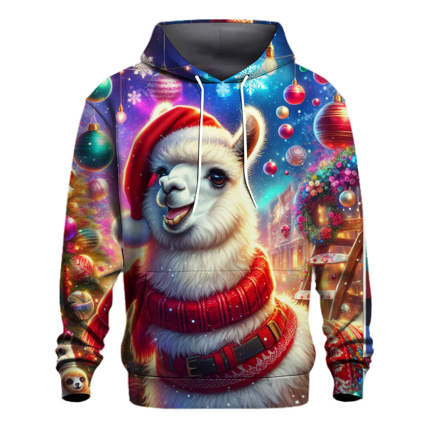 Christmas Llama Party Hoodie