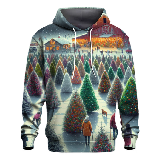 Whimsical Christmas Tree Farm Hoodie