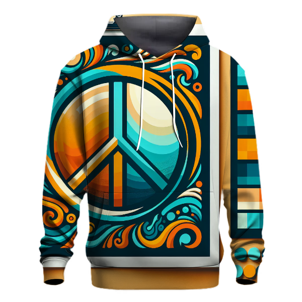 Funky Peace Sign Hoodie