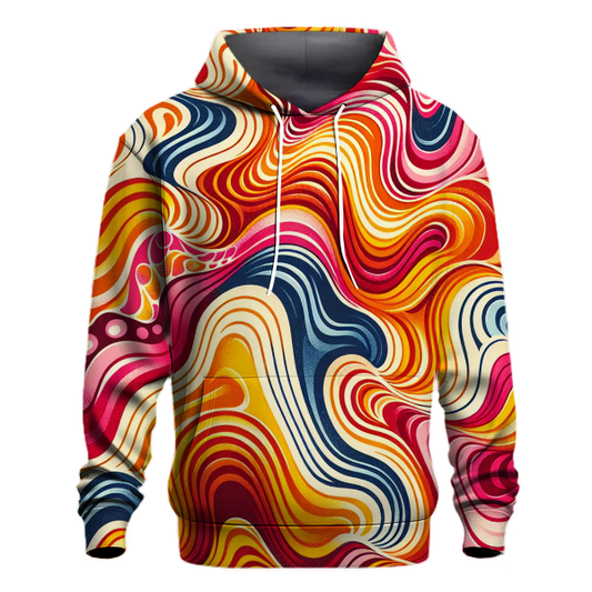 Retro Waves Tie-Dye Hoodie