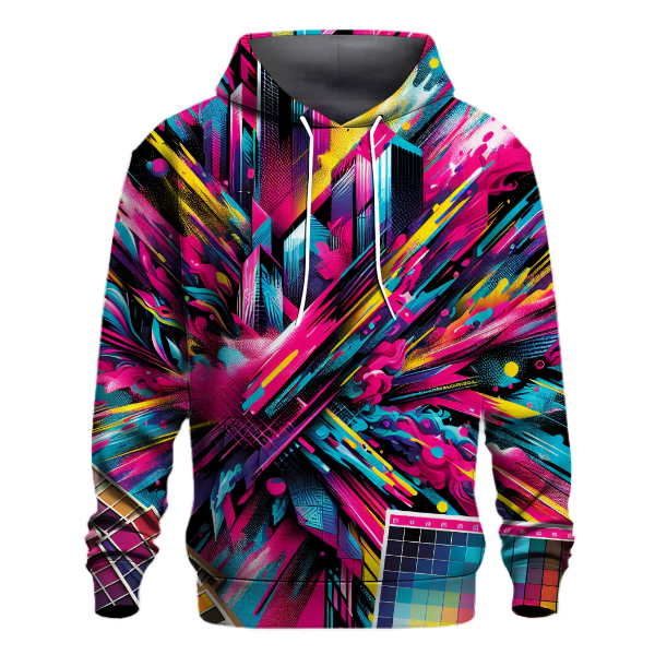 Electric Fusion Tie-dye Design Hoodie