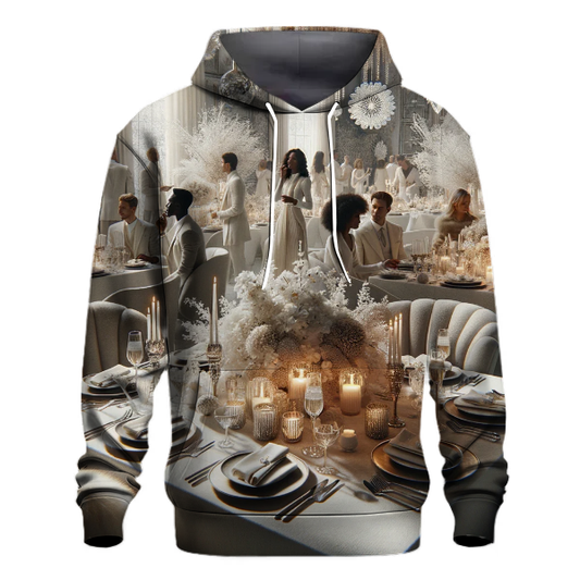 Chic Winter White Christmas Hoodie