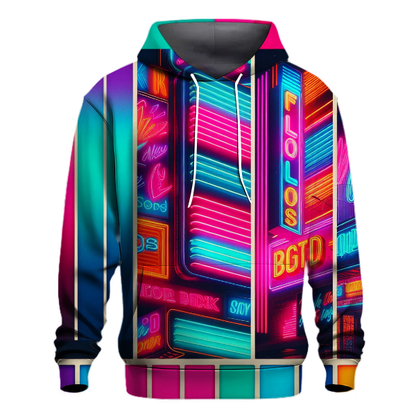 Neon Light Stripes Hoodie