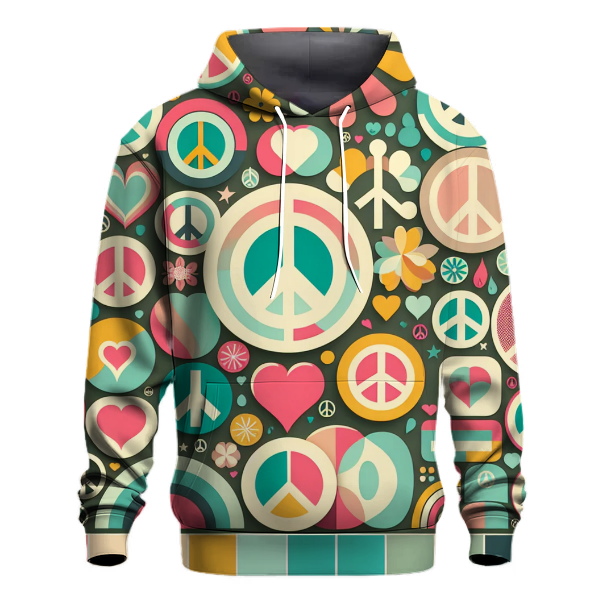 Funky Fresh Peace Signs Hoodie