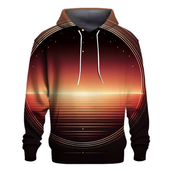 Amber Glow Gradient Hoodie