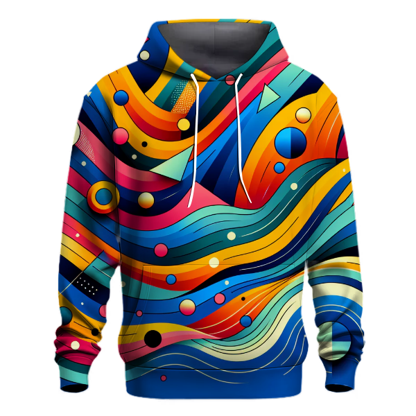 Geometric Waves Hoodie