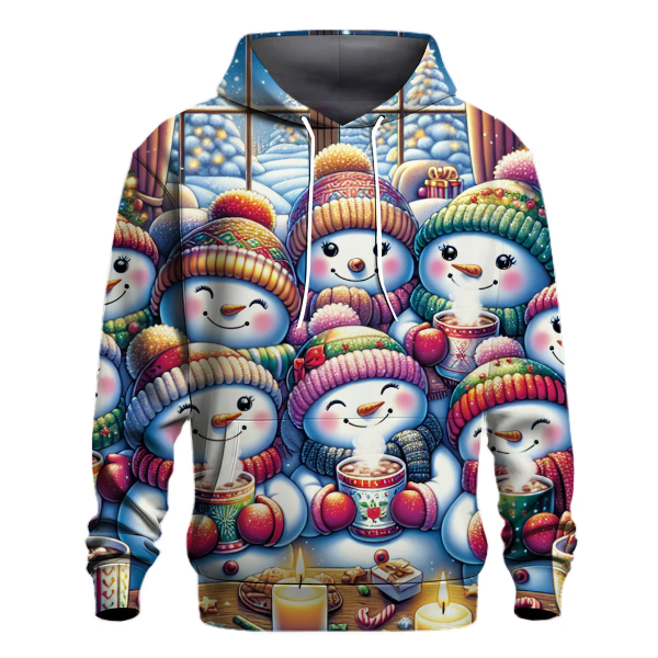 Frosty Friends in Pajamas Hoodie