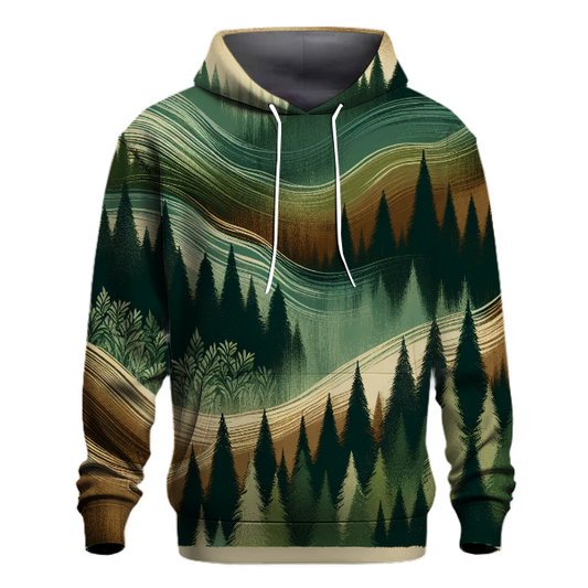 Pine Forest Tie-dye Design Hoodie