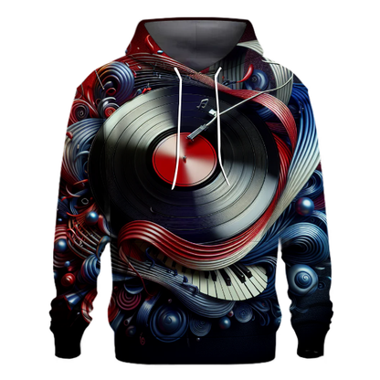 Vinyl Record Revolution Design Hoodie Designer Hoodies