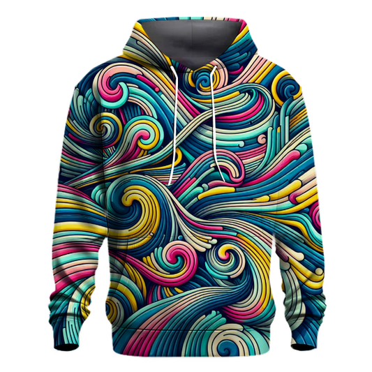 Rainbow Waves Hoodie