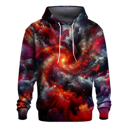 Fiery Galaxy Tie-dye Design Hoodie