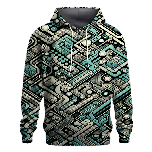 Retro Techno Twist Hoodie