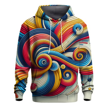 Funky Geometric Spirals Hoodie Hoodie Designs