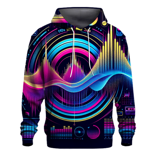 Retro Waveform Groove Hoodie