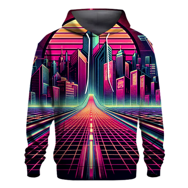 Synthwave Journey Design Hoodie Custom Hoodies