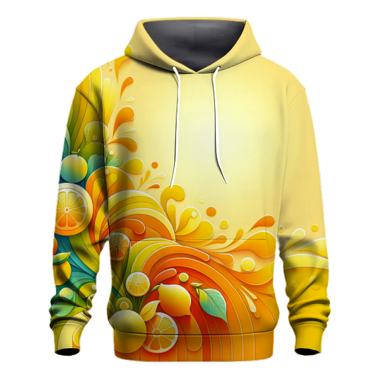 Bright Summer Citrus Gradient Hoodie