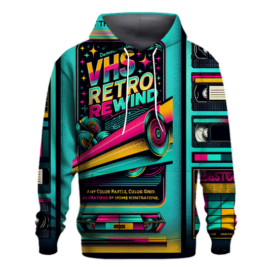 VHS Retro Rewind Hoodie