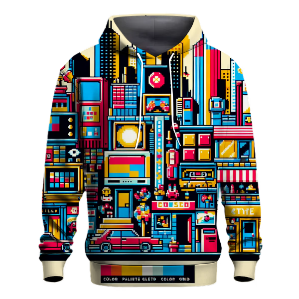 Vintage Video Game Craze Hoodie Graphic Hoodies