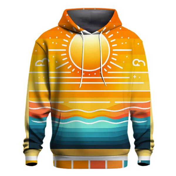 Radiant Sunrise Gradient Hoodie